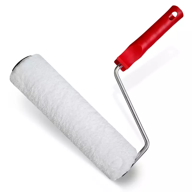 0308528377218-0308528377225.png Валяк Стандарт Микрофибър Бял 18/25 см - 9 мм. - Изображение 1