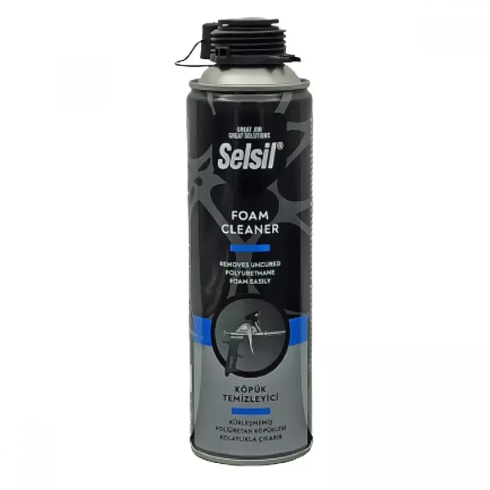Чистител за Полиуретанова Пяна | Selsil® Чистител за Полиуретанова Пяна | Монтажни лепила