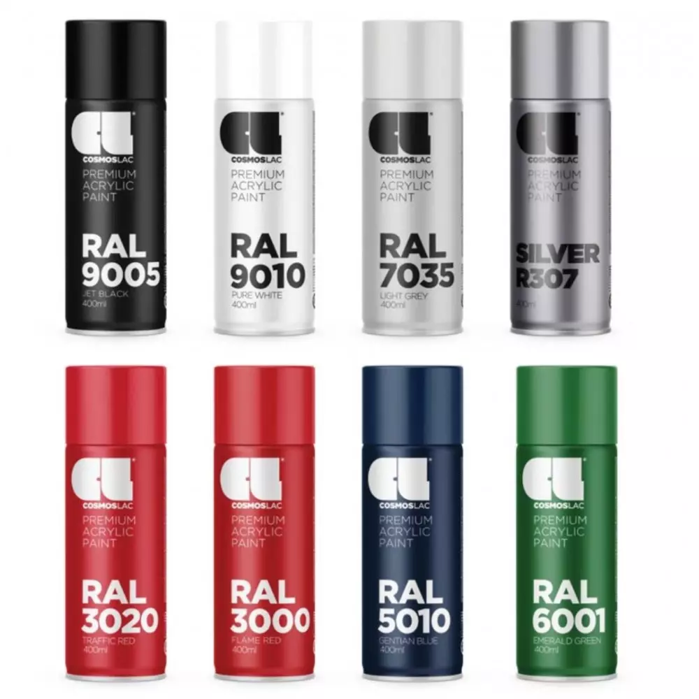9010-301-9005-304-6005-314-7035-319-7016-322.5.jpg Спрей МАТ различни цветове по RAL - 400 мл. - Изображение 1