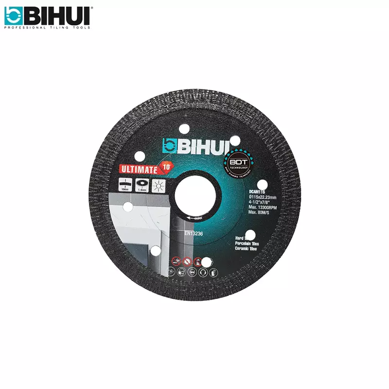 Диамантени дискове за рязане на гранитогрес с оплетка тип "мрежа" 115/125 мм | Bihui Диамантени дискове за рязане на гранитогрес с оплетка тип "мрежа" 115/125 мм | Диамантени дискове