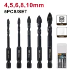 К-т 5бр. Свредла за стъкло EDH-CZZ005-ED2 4 - 10 мм - Изображение 3