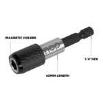 Магнитен държач за битове 60 мм 1/4" - Изображение 3