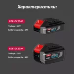 Акумулаторни батерии 20V 2/4 Ah за инстументи Deli - Изображение 3