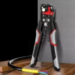 Автоматични 3в1 клещи Deli за оголване/рязане/кримпване на кабели - Изображение 5