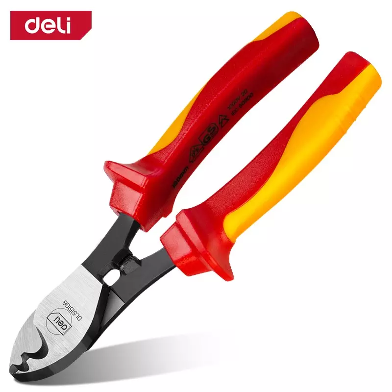 edl515106.jpg Изолирани клещи резачки с двоен резец VDE 1000V - 150 мм - Изображение 1