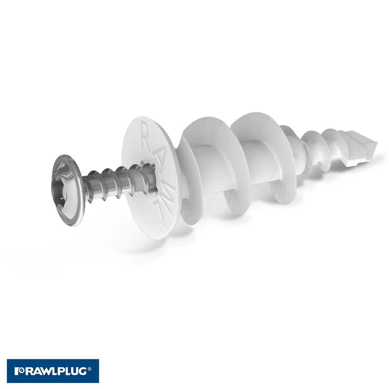 r-s3-dra-3-9x32-12-.png Самопробивен найлонов дюбел за гипскартон, R-S3-DRA - с винт 3.9x32 мм - кутия 100бр. - Изображение 1