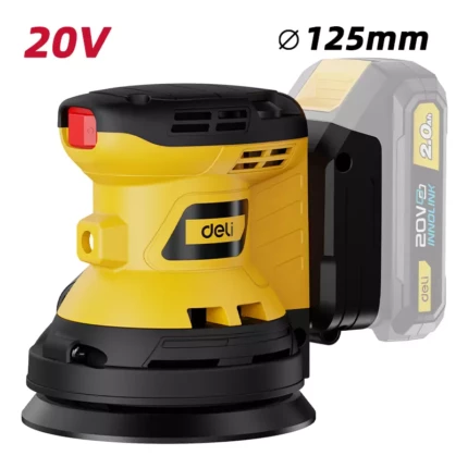 Акумулаторен безчетков ексцентършлайф Deli DC891Z Ø125 мм Solo | Електрически и акумулаторни инструменти и консумативи за тях