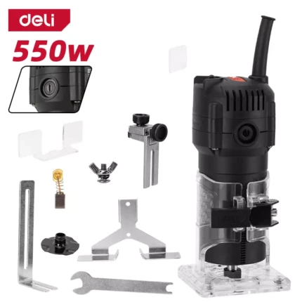 Електрическа ръчна оберфреза Deli DE-XB550-1E 550 W | Електрически и акумулаторни инструменти и консумативи за тях
