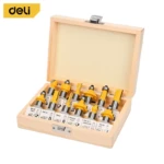 К-т 12 бр. фрезери за дърво Deli EDH-MXD012-EH1 | Електрически и акумулаторни инструменти и консумативи за тях