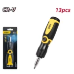 Отвертка с тресчотка с 12 Cr-V накрайника | Отвертки битове и комплекти