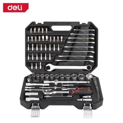 Професионален Комбиниран к-т Deli EDQ45100 (100 части, 1/4" и 1/2") | Комплекти ръчни инструменти