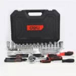 Професионален Комбиниран к-т Deli EDQ45100 (100 части, 1/4" и 1/2") | Ръчни инструмети