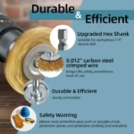 75 мм телена четка за бормашина DH-GSS075-E4 | Аксесоари за Шлайфане и Полиране