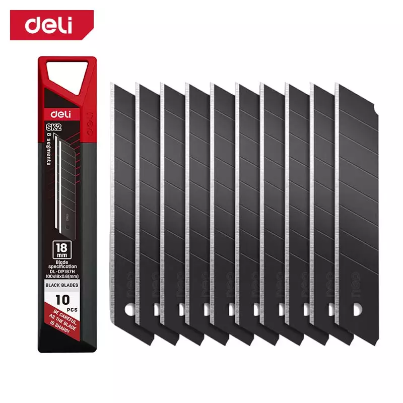 К-т 10бр. Резервни резци за макетен нож 18 мм. SK5 стомана | Ръчни инструмети