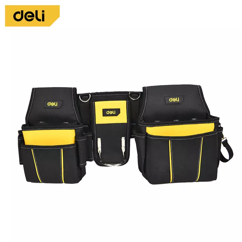 Текстилен кобур за инструменти и винтоверт Deli Tools DLP10 | Професионални маси и Системи за съхранение и Транспорт