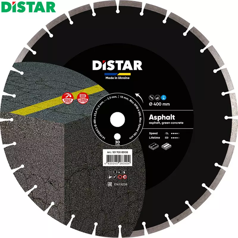 10170085108 Диаментен диск 1A1R SS/C3-H 400x3,5/2,5x10x25,4-24 F4 ASPHALT PRO | Distar 10170085108 Диаментен диск 1A1R SS/C3-H 400x3,5/2,5x10x25,4-24 F4 ASPHALT PRO | Консумативи за рязане и шлайфане