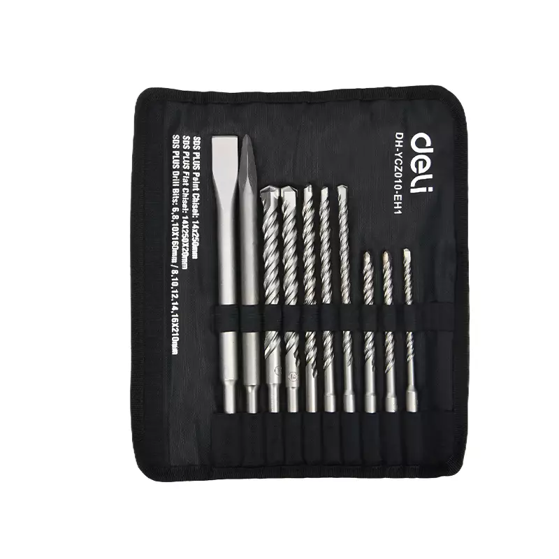 к-т длета и свредла 10 части SDS+ | Deli к-т длета и свредла 10 части SDS+ | Свредла и боркорони