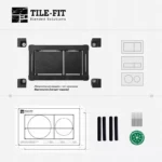 Flush Button System - за структури за вграждане с механична активация (Geberit, Roca, TECE, Viega, Ideal standard) | Панти и аксесоари за скрит монтаж Tile-Fit
