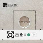 Electrical Socket скрит монтаж на ел. контакт под плочка | Панти и аксесоари за скрит монтаж Tile-Fit