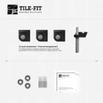 Магнитени push-open комплект - Magnetic Push-Open Kit  (3×1) | Панти и аксесоари за скрит монтаж Tile-Fit