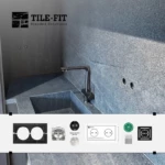 Electrical Socket скрит монтаж на двоен ел. контакт под плочка | Панти и аксесоари за скрит монтаж Tile-Fit