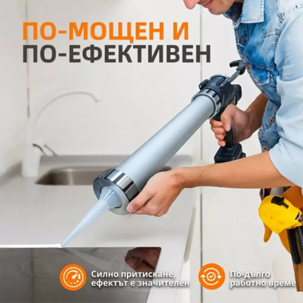 Акумулаторен  пистолет за силикони (салам) | Електрически и акумулаторни инструменти и консумативи за тях